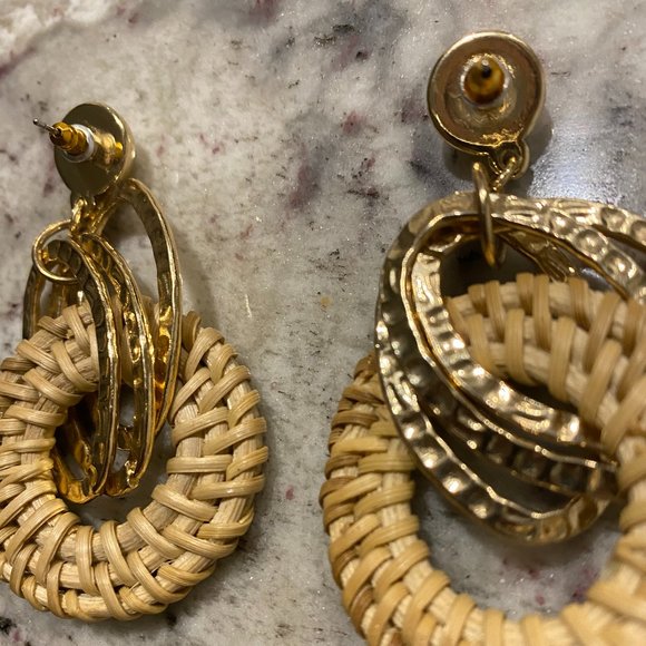 Basket Earrings **BUNDLE THIS ITEM AND SAVE** - Picture 5 of 7